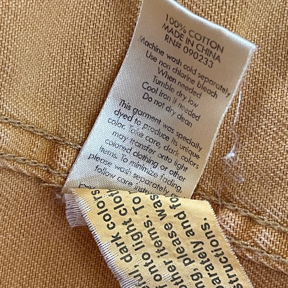 PacSun Mustard Yellow Cropped Jean Jacket Women’s Sz XS Raw Frayed Hem Denim - Picture 12 of 14